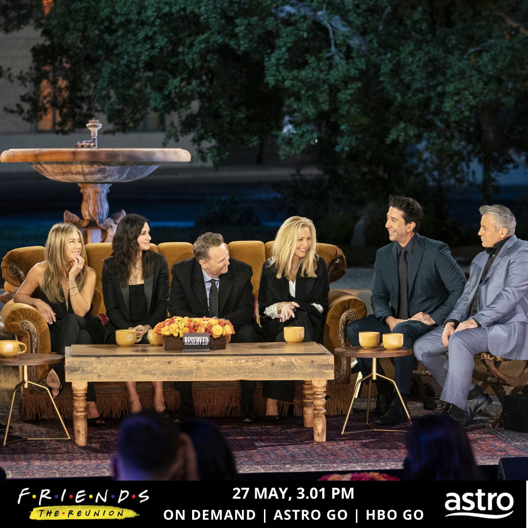 Astro on X: The excitement is settling in now, get ready for Friends: The  Reunion coming #ondemand via Ultra Box, Astro GO and HBO GO from 27 May.  #astro25years #friendsreunion Free for