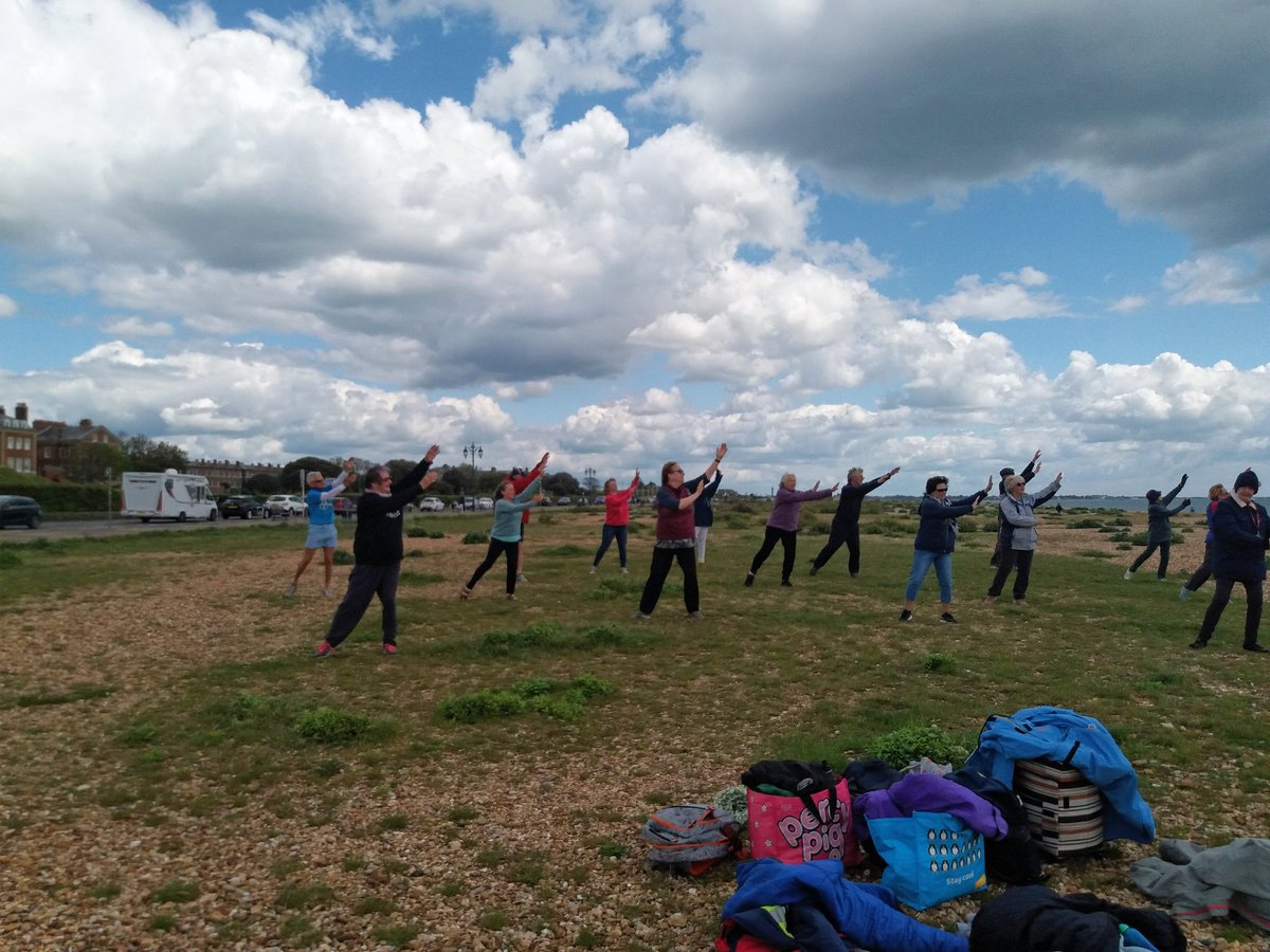 It's so wonderful to be back to teaching my Beach Taichi again. I even managed to get a few in for a swim afterwards . One lady who's 86 joined us for a paddle too.😁👌Happy Days <a href="/EnergiseMe_/">Energise Me</a> @femalecoaches <a href="/undefeatable/">We Are Undefeatable</a> <a href="/_UKCoaching/">UK Coaching</a>
