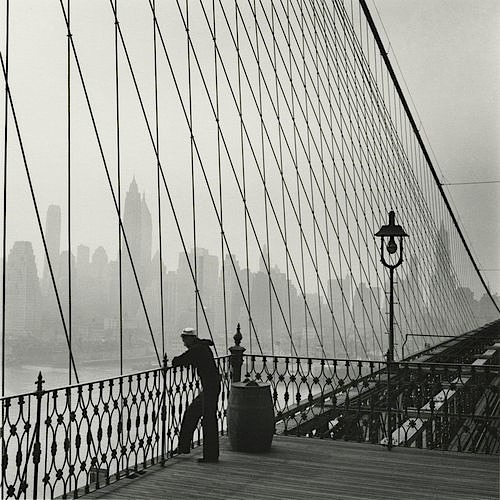 Sailor on the Brooklyn Bridge, New York City, 1950
Fritz Henle