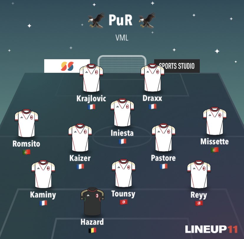 PuR eSport (@purxfifa) on Twitter photo Championnat @VegacyML conférence B 🏆
PuR 🆚 <a href="/AjaxRP1/">RP1 Ajax</a> (21h20) ✈️
PuR 🆚 <a href="/FT_11vs11/">NucStars French Touch</a> (21h40) 🏠
PuR 🆚 <a href="/Team_PROGENISTA/">PROGENISTA</a> (Main event 22h30) ✈️
📺 -> twitch.tv/romsito7
Gl aux adversaires.🤝
📋TS Championnat @VegacyML conférence B 🏆
PuR 🆚 <a href="/AjaxRP1/">RP1 Ajax</a> (21h20) ✈️
PuR 🆚 <a href="/FT_11vs11/">NucStars French Touch</a> (21h40) 🏠
PuR 🆚 <a href="/Team_PROGENISTA/">PROGENISTA</a> (Main event 22h30) ✈️
📺 -> twitch.tv/romsito7
Gl aux adversaires.🤝
📋TS
