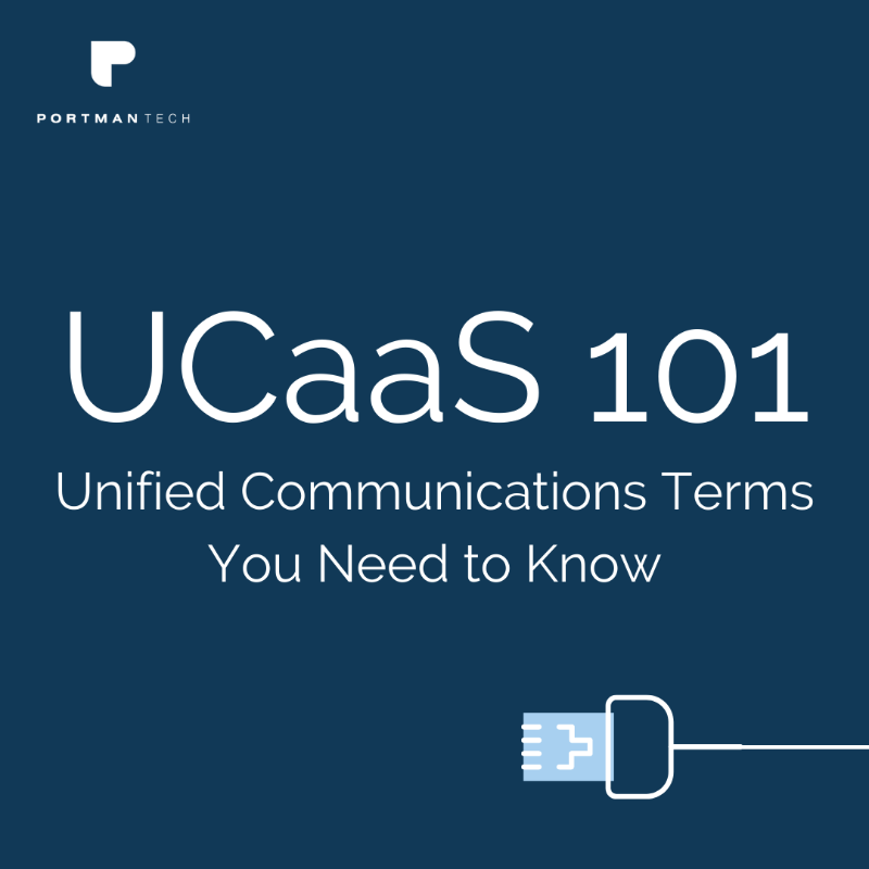 PortmanTech's tweet photo. If you’re fairly new to unified communications, it can be a minefield of new or confusing jargon 🤯  we've broken down some of the top UC buzzwords you need to know 👇🏼 
#UCaaS #unifiedcommunications #ITsupport