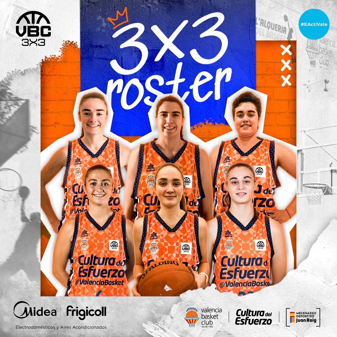 🧡3️⃣❌3️⃣
Por supuesto que sí 💪😎

Cas 👉 El equipo femenino 3x3 de Valencia Basket ya tiene nombres propios
bit.ly/3vrC5Nw

Val 👉 L'equip femení 3x3 de Valencia Basket ja té noms propis
bit.ly/3bYDGm7

Eng 👉 bit.ly/3vrC5Nw

🤝 <a href="/Mideaspain/">Midea</a>

#EActíVate
