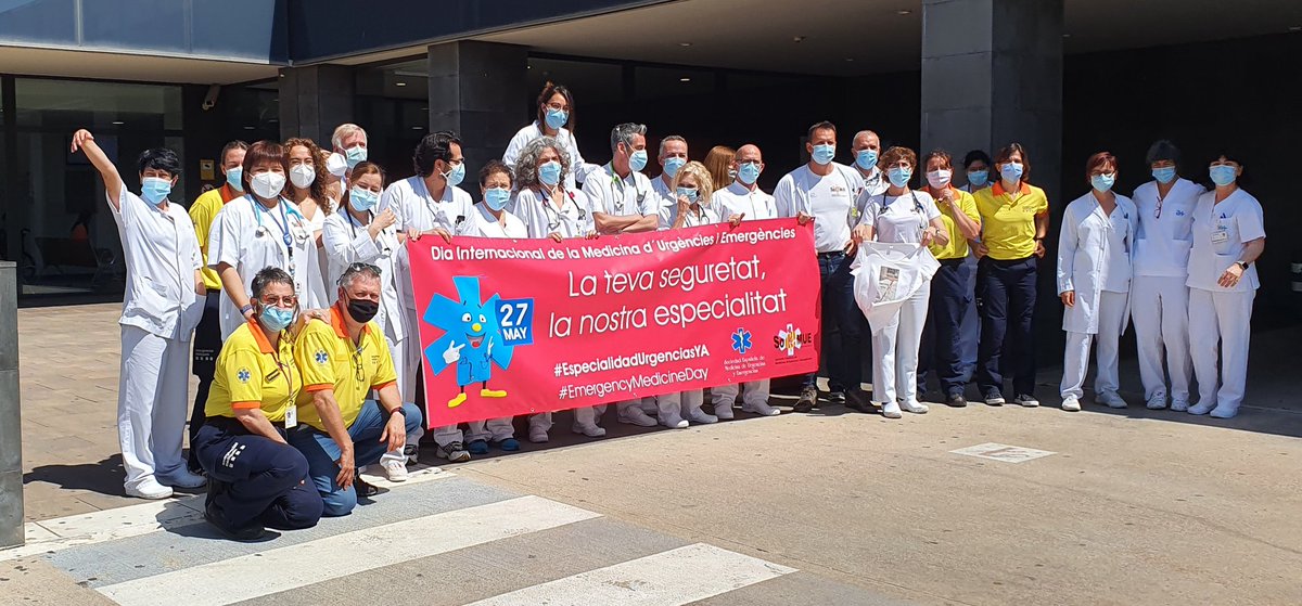 SOCMUE_Mir's tweet photo. 27 de Maig día internacional de la Medicina d'urgències i emergències. 
#EmergencyMedicineDay
Sortim per reclamar el reconeixement #EspecialidadUrgenciasYA 
👇👇 https://t.co/QKdqVpXF4I