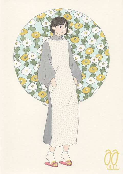 イラスト : 大きなこと(大きく見えること)に捉われず身近なことを良くしていく。 