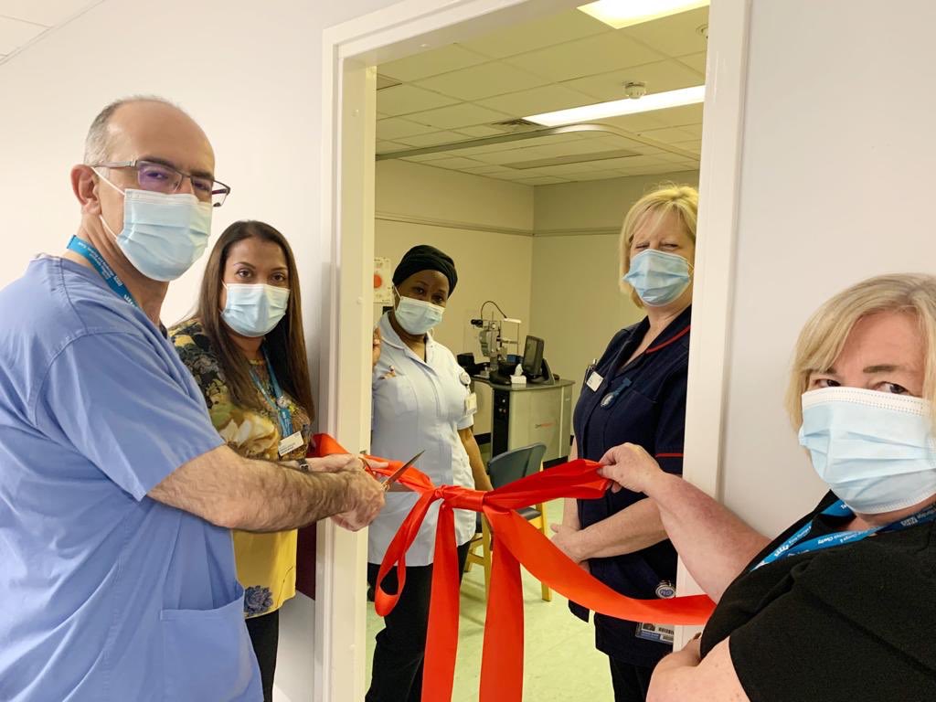 Reopening of our King George Hospital eye clinics! Especially targeting glaucoma patients to prevent sight loss. Another step towards full capacity! <a href="/ElkhoulyNatasha/">Natasha Ranasinha-Elkhouly</a>  <a href="/AymanKhaier/">Ayman Khaier</a> <a href="/BHRUT_NHS/">BHRUT NHS 🏥</a> <a href="/bhrut_eyes/">Queens Hospital Ophthalmology</a>