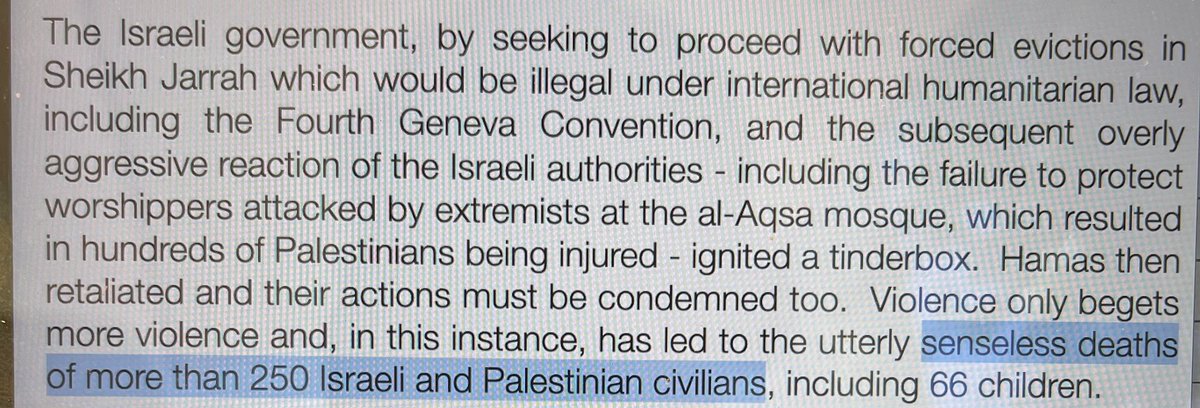 mchutchonst's tweet photo. I am deeply disturbed by the reply from my @LibDems MP regarding Palestine. To combine the deaths of Israeli and Palestinians as a single number can only be seen as deliberately deceptive and is shameful. Civilian deaths are at least 20 times larger in Palestine! https://t.co/VRh7ulBJBP