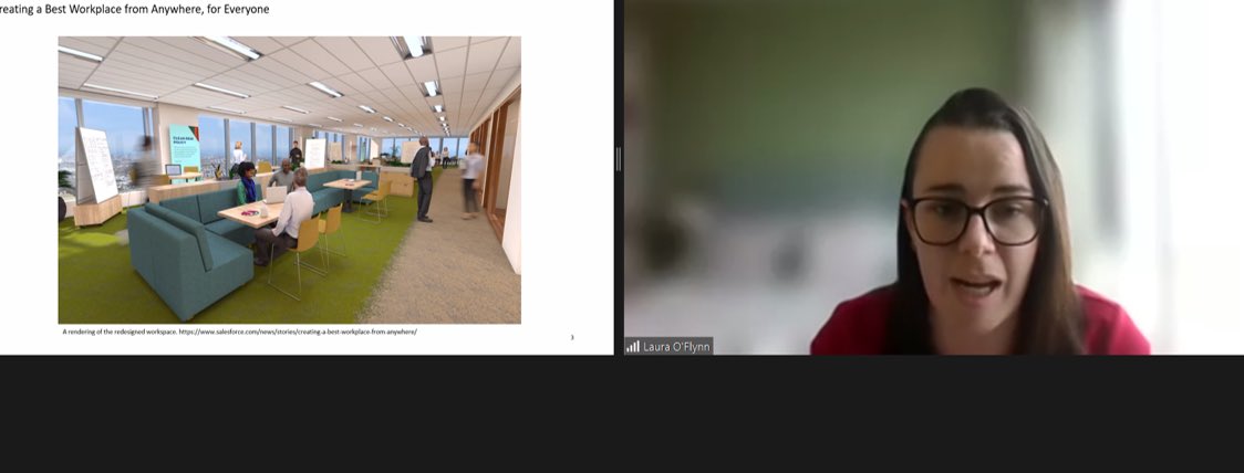 30percentclubIE's tweet photo. And finally Laura O’Flynn @DeloitteIreland shares how some Irish Companies are giving creative thought to great new hybrid approaches - not just for buildings but ways of working and good agile leadership https://t.co/rnVE3GH4hb