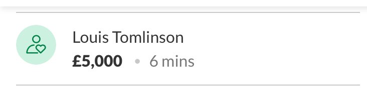 📲| Louis has also made a donation to the Cosby family’s fundraiser, for Noah’s full time physiotherapy.