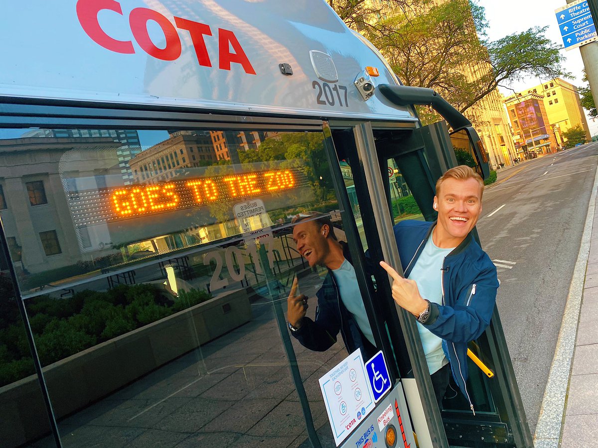 CameronFontana's tweet image. ALL ABOARD! This morning we’re taking a LIVE ride on the new @COTABus Zoo Bus taking families to @ColumbusZoo this summer. @fox28columbus #GoodDayColumbus