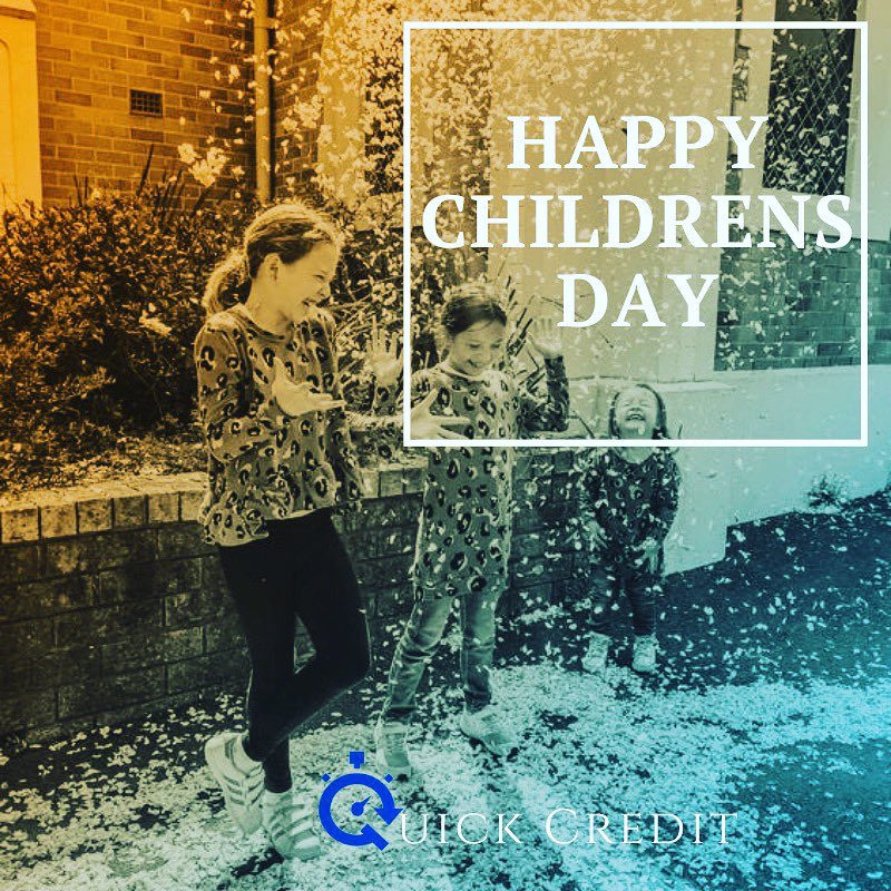 QuickCreditNig's tweet photo. Happy children’s day to the future.

#children #childrensday #kids #thefuture #loans #lending #studentloans #homeloans #personalloans #mortgageloans #businessloans https://t.co/80OuH3qf3H