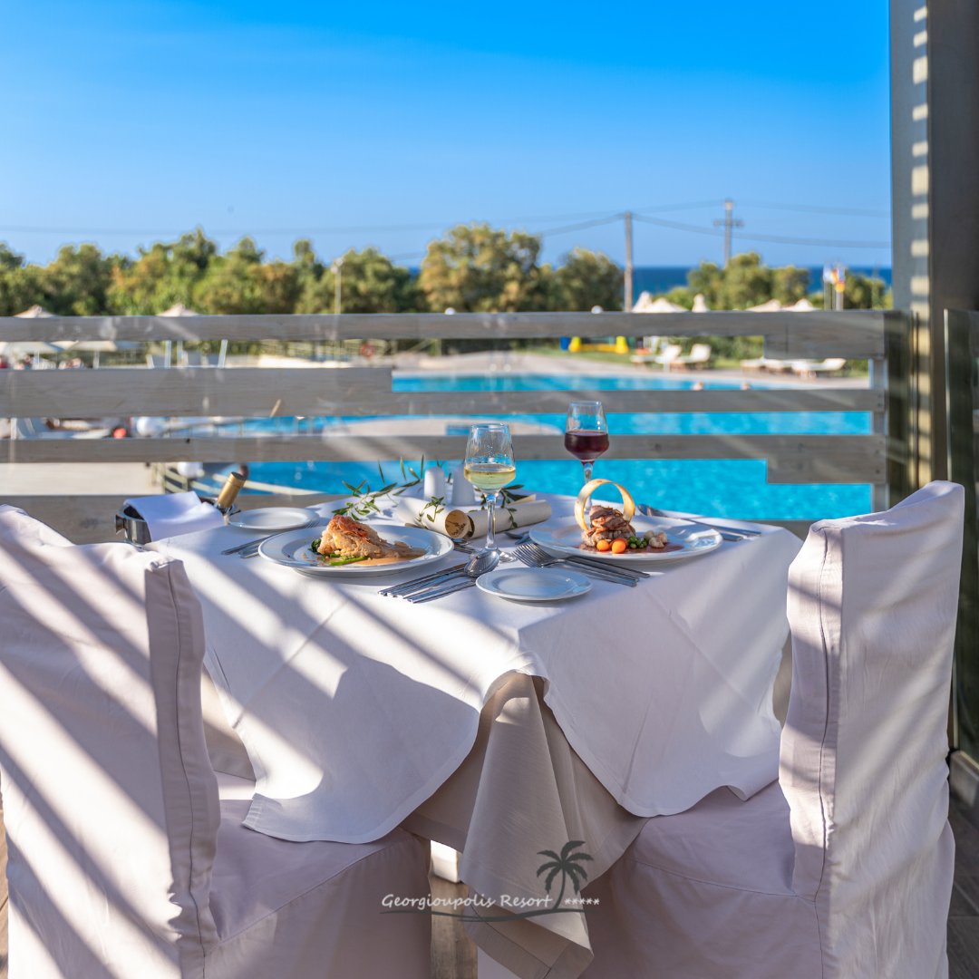 GeorgioupolisR's tweet photo. Our a la carte restaurant pairs stunning natural beauty and unique culinary delights. Indulge your senses at Elia!

Book yours holidays: 
https://t.co/fx9wANFX0k
+30 2825 061126

#GeorgioupolisResort @harpinhotels #HarpinHotels https://t.co/6JxkVkLXvV