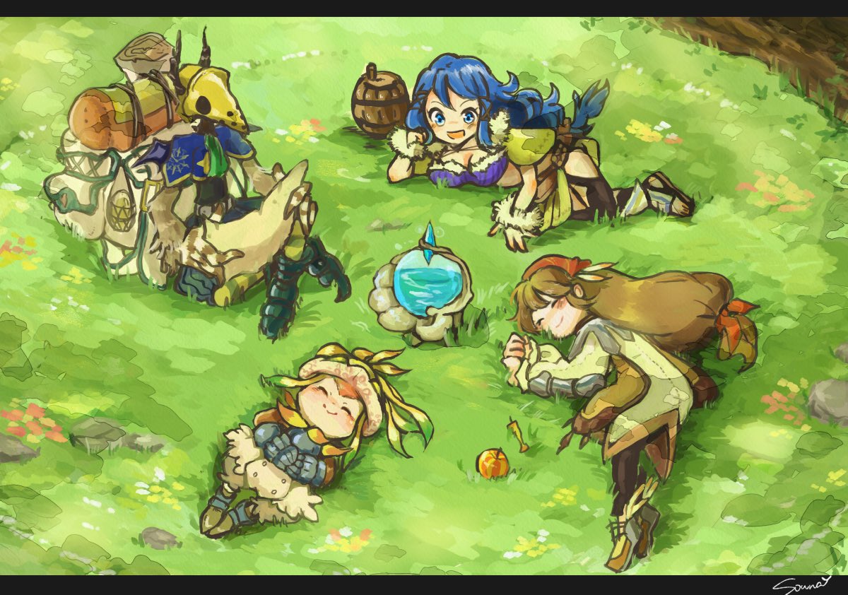イケメンパラダイスのあとに恐縮ですがポップン、FFCC、依頼で描かせていただいたフォロワーさんのTRPG絵、やってるTRPGの自陣PC全員集合絵です
ステラナイツ、立ち絵とか顔だけはいっぱい描いてるけど背景込みの絵も描きたいな〜!
#引用RTで絵をあげて5人指名してバトンでお気に入りの絵を載せる https://t.co/XamkXQnDnK 
