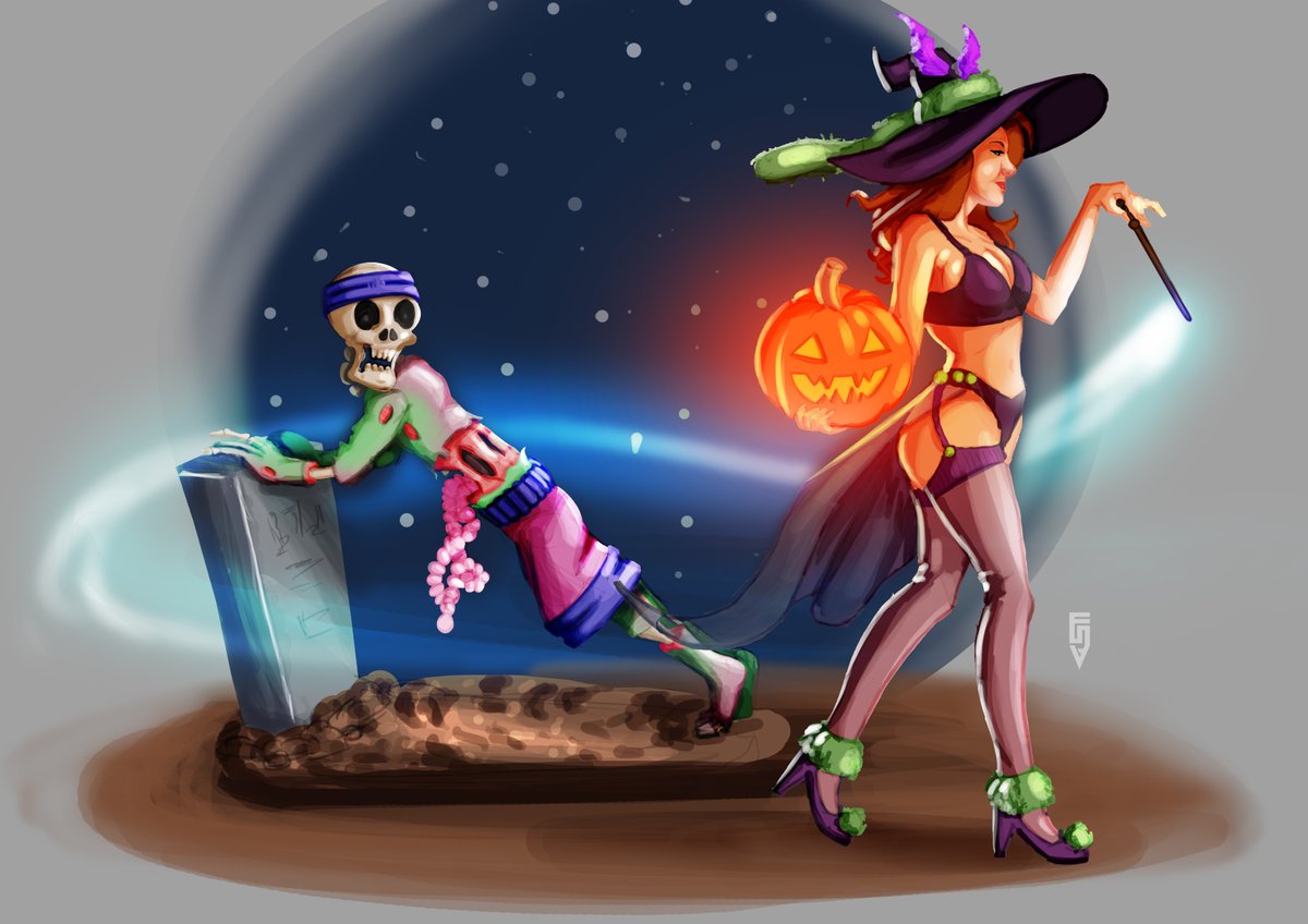 soydanimasyon's tweet photo. Even zombies get pumped up when a beautiful girl comes into the gym.
https://t.co/HTrFPXIyhZ

#characterDesign #Animations  #cartoonseries #animationFilm  #LogoDesign #advertisement  #DraworDie  #zombie #witch #artist #art #photoshop #painting #magic #illustration https://t.co/Pgv1B4Bi50