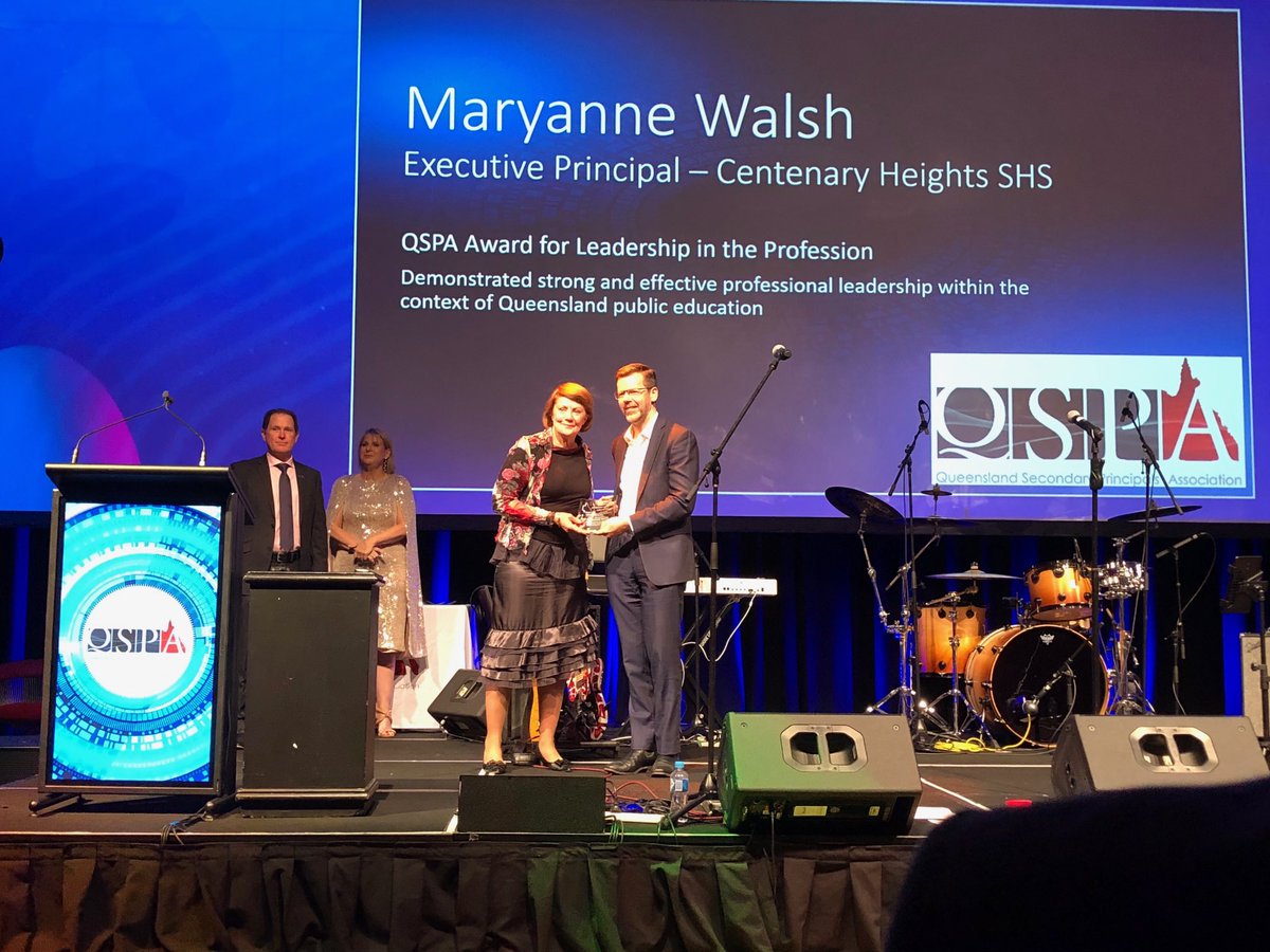 Watching the QSPA Awards presentation at QSPA Conference.