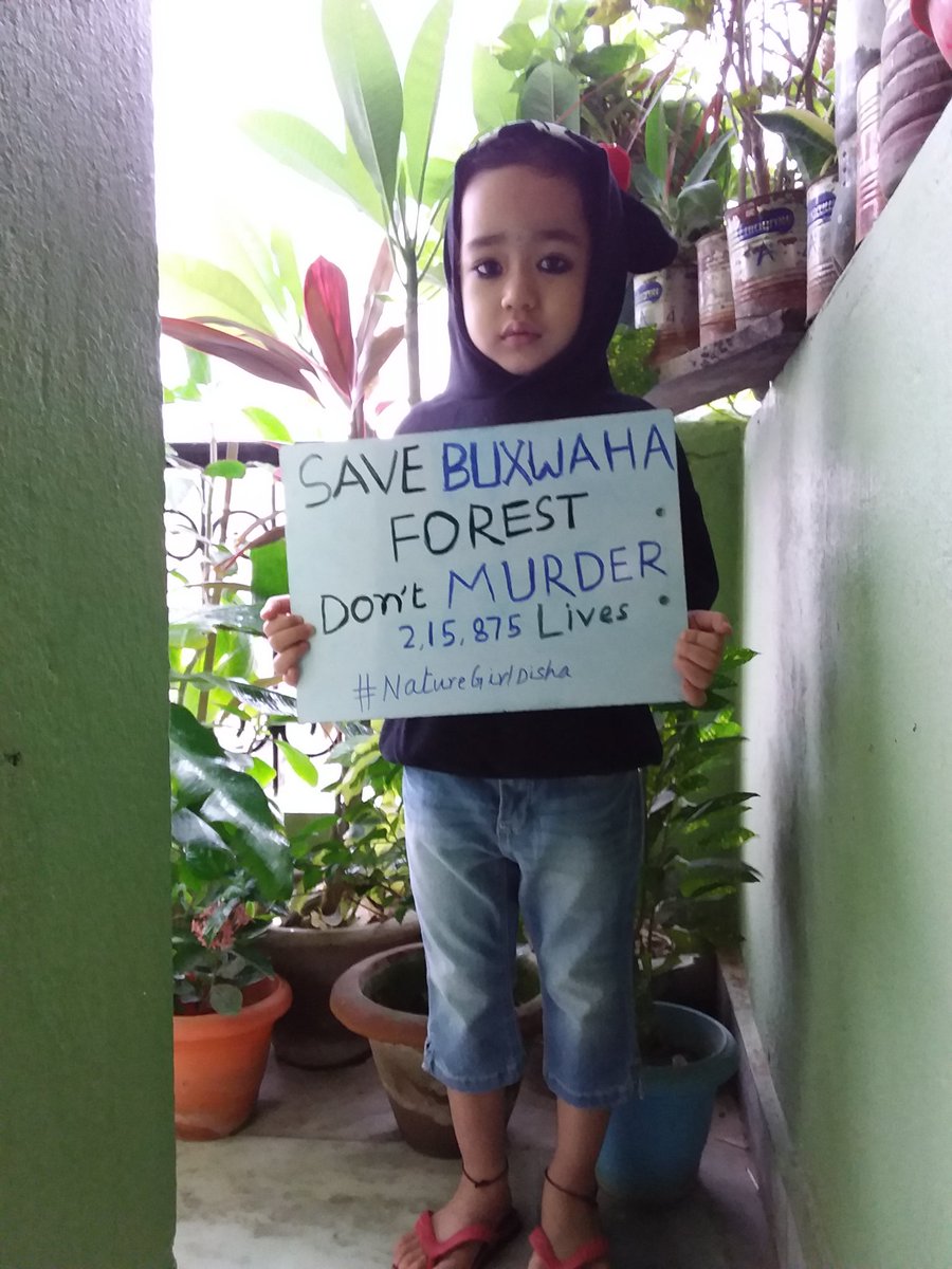 NatureGirlDisha's tweet photo. #savebuxwahaforest 
Prevent, Halt and Reverse the degradation of ecosystems. 
(UN Decade on Ecosystem Restoration)
STOP MURDERING 2,15,875 LIVES FOR DEAD DIAMONDS.
@narendramodi @PMOIndia @PrakashJavdekar @moefcc @UNEP @UNBiodiversity @ChouhanShivraj https://t.co/TlpT4SlMZS