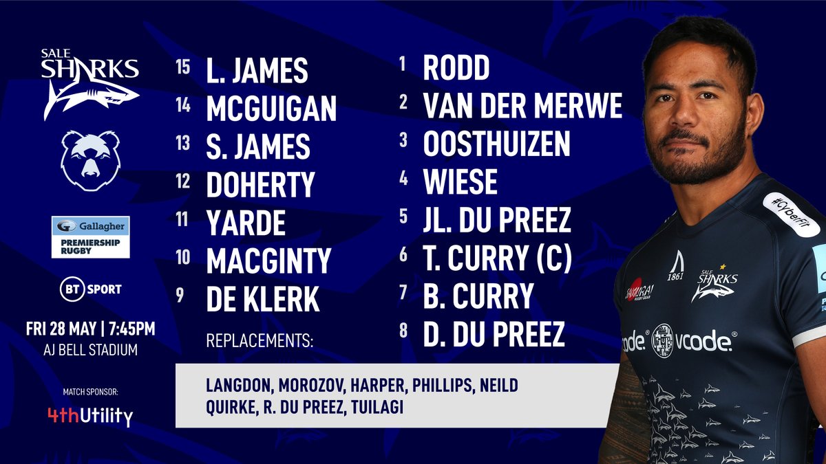 ᴛᴇᴀᴍ ɴᴇᴡꜱ | 🦈 v 🐻

Manu is BACK!!!! 🙌

#SALvBRI | <a href="/4thUtility/">ME Parrish</a>