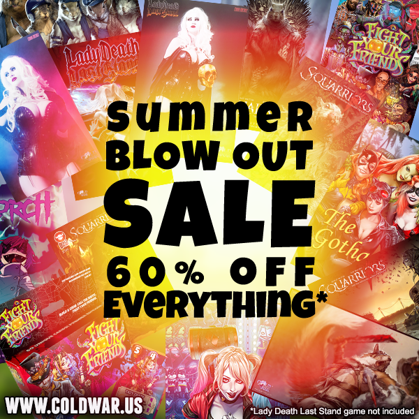 PlayLadyDeath's tweet photo. Our biggest sale ever is STILL happening! 

Get 60% off just about EVERYTHING we sell at https://t.co/zSRGRW1f4x, from art prints, to stickers, to playmats!

#SWORN https://t.co/NqeaK0R3TJ