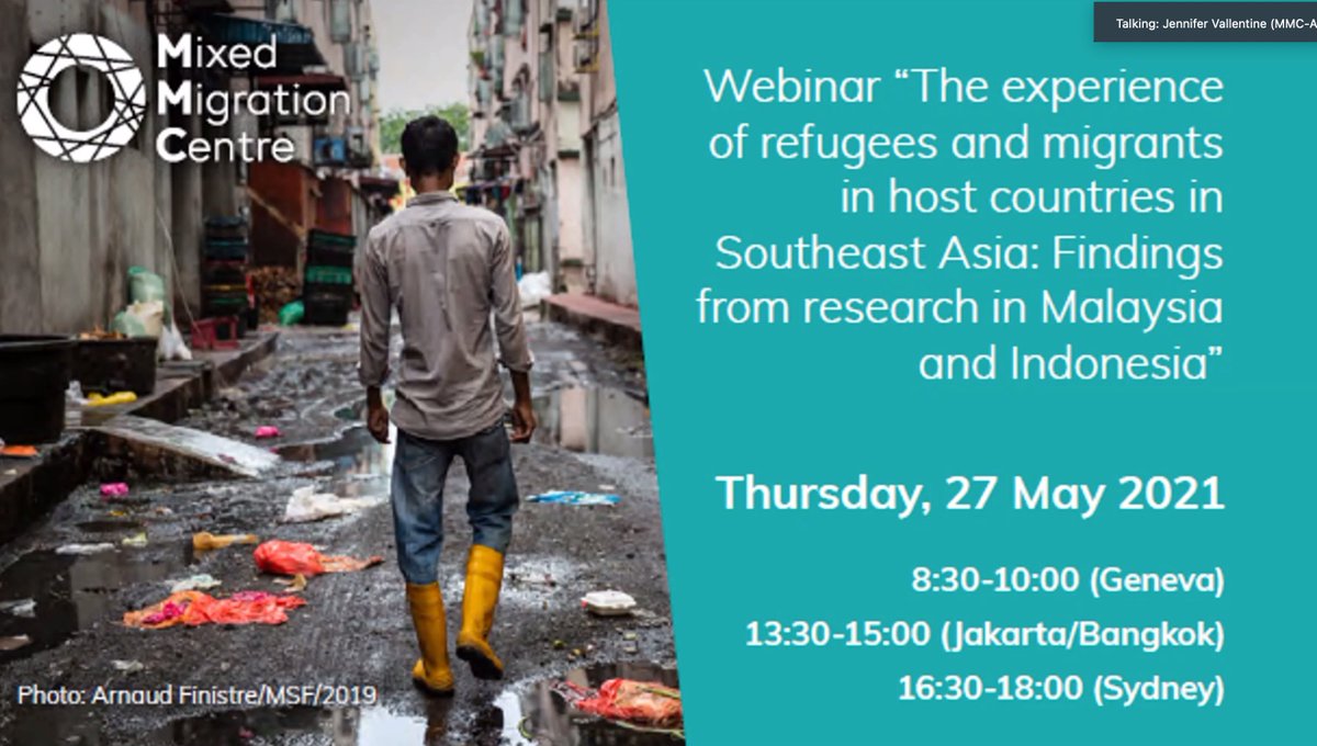 EqualAsiaF's tweet photo. So thrilled to be part of this webinar on The experiences of refugees and migrants in host countries in Southeast Asia: Findings from research in Malaysia and Indonesia by @Mixed_Migration 

@APRRN_  | @ASEANSOGIE | @WeAreAPTN | @IOM_LGBTIQ |  @beinglgbti 

#staywoke #equalaf https://t.co/NmpQHS3Om0