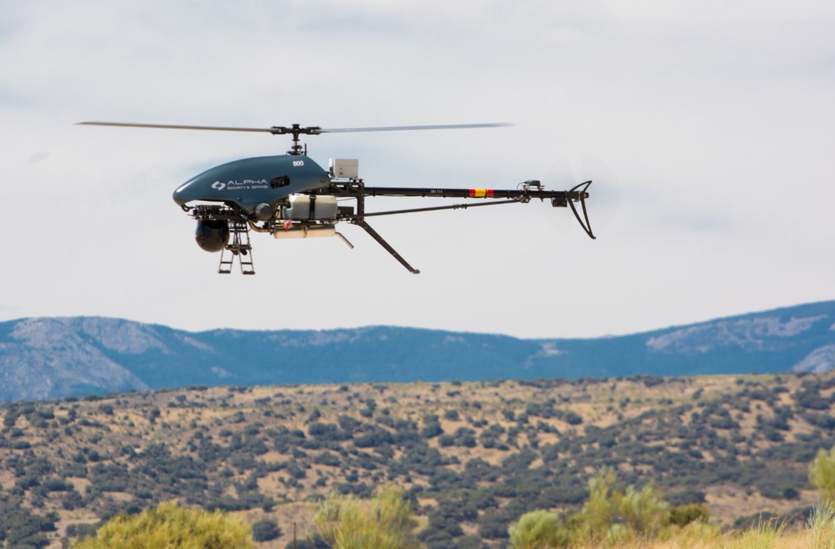 AlphaSecDef's tweet image. The gasoline-powered #UAV helicopters #Alpha800 and #Alpha900 are perfectly suited for border control operations over sea and land!
- Up to 4&apos;5 hours endurance
- Up to 6 kg payload capacity
- Up to 250 km autonomous flight range
alphasecurityanddefense.com