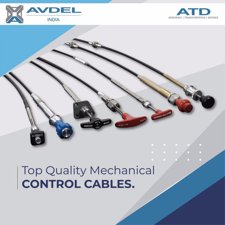 IndiaAvdel's tweet image. Avdel India is the preferred supplier of control cables in India that are used in Aeronautical, Armed Vehicles, &amp;amp; Land vehicles that help to save space, and installation time compared to the conventional Control Rod system.

#controlcables #wireconnectors #aerospacetools