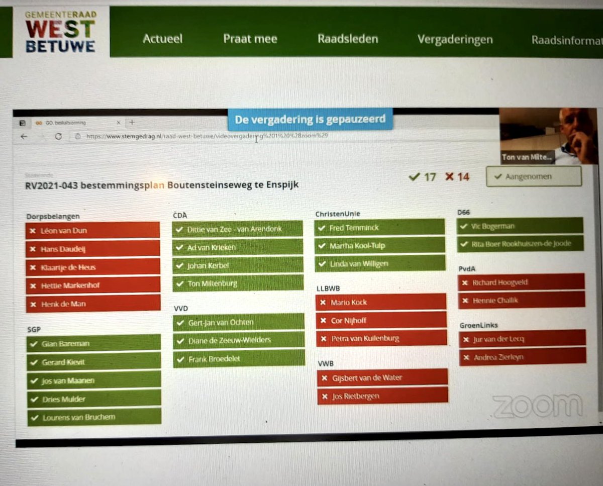 Zwaar teleurgesteld in besluit raad <a href="/WestBetuwe/">West Betuwe</a> omtrent bestemmingsplanwijziging #biomassa opslag net buiten #Enspijk, zonder enkel overleg met omringende dorpen!