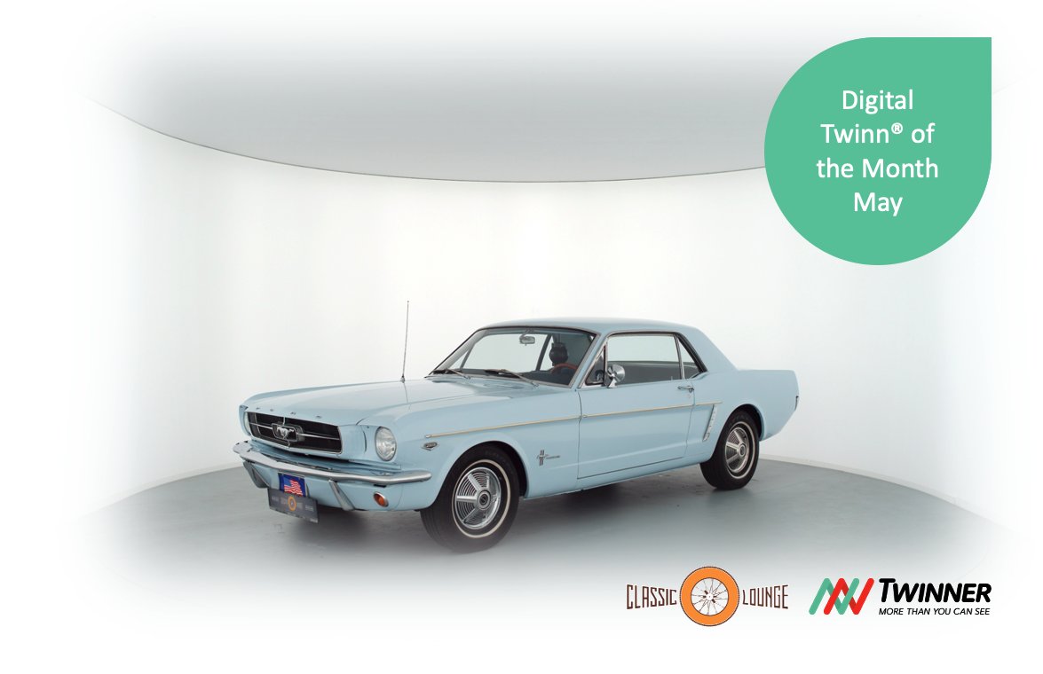 digitaltwinn's tweet photo. Time for our May edition of Digital Twinn of the Month! 
Click on the link to see a 360 degree spotless view of this beautiful vintage Ford Mustang: https://t.co/Zu5e2QwZOy
Thank you to our friends at Classic Lounge for another great vehicle!
#Trust #DigitalTwinnoftheMonth https://t.co/PXUHdlrG67