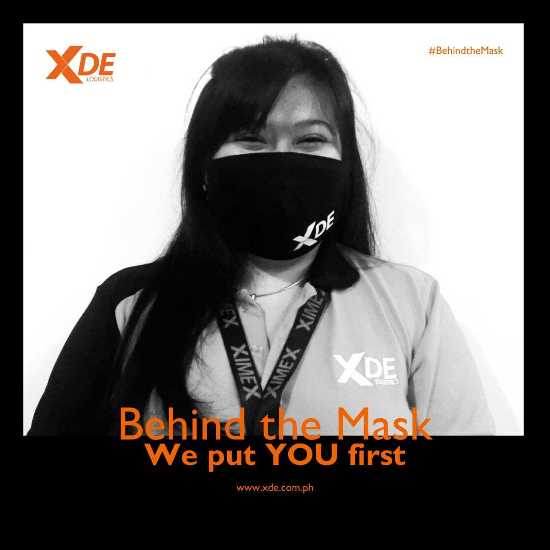 xdeofficial's tweet photo. Behind the Mask we put YOU first before anything else

This is XDE Logistics.
For more information:
https://t.co/E3yxup2x7C
#XDE #XDELogistics #BehindtheMask https://t.co/kHr0zWCzsj