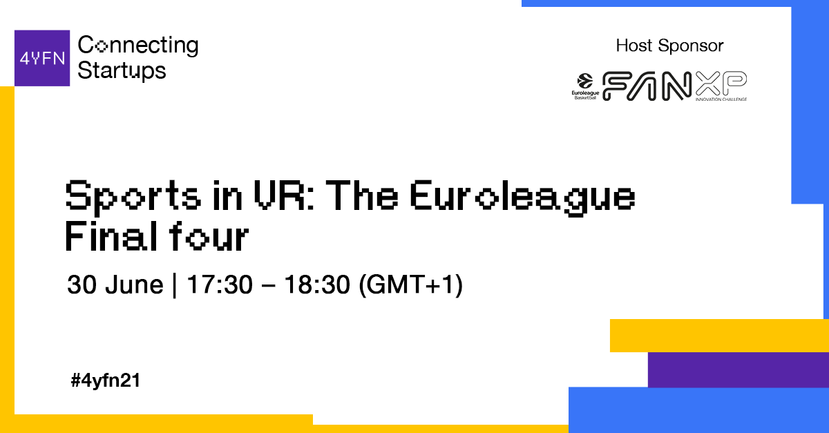 4YFN_MWC's tweet photo. Turkish Airlines @EuroLeague #FanXP Innovation Challenge is BACK! 🎉
Join us on 30 June at #4YFN21 to discover how the #startups are taking the world of #sports to the next level! 🚀 🏀 ⚽️ 🏉 ⚾️ 🎾
More 👉 https://t.co/7fWgrMVdlP
#MWC21 #VR #AR #streaming #innovation #esports https://t.co/IOMUG6mOJ4