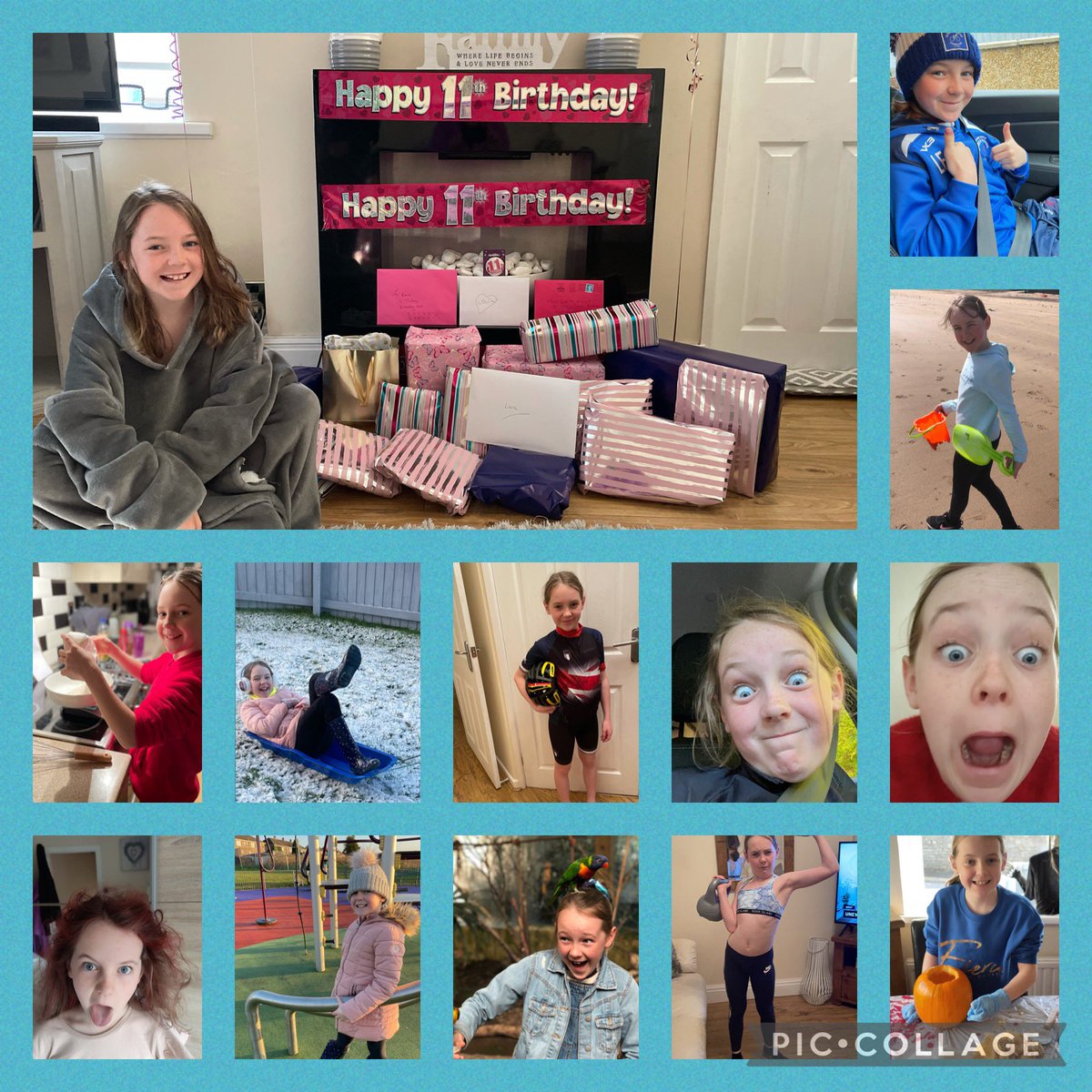 A huge Happy 11th Birthday🎉🥳🎂🎁🎈 to our Crazy, Beautiful, Blue Eyed, Stubborn, Stroppy Nutter <a href="/LaraEli88197730/">Lara Elias</a> !!!!  Have the best day, love you millions 🥰🥰🥰 xxx