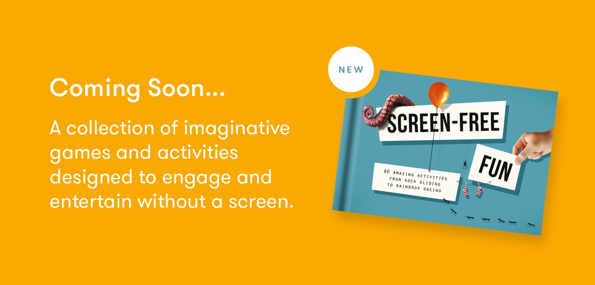 Coming soon: ‘Screen-Free Fun’ 
Sign up to our newsletter for updates on the latest titles from The School of Life: bit.ly/hellotsol