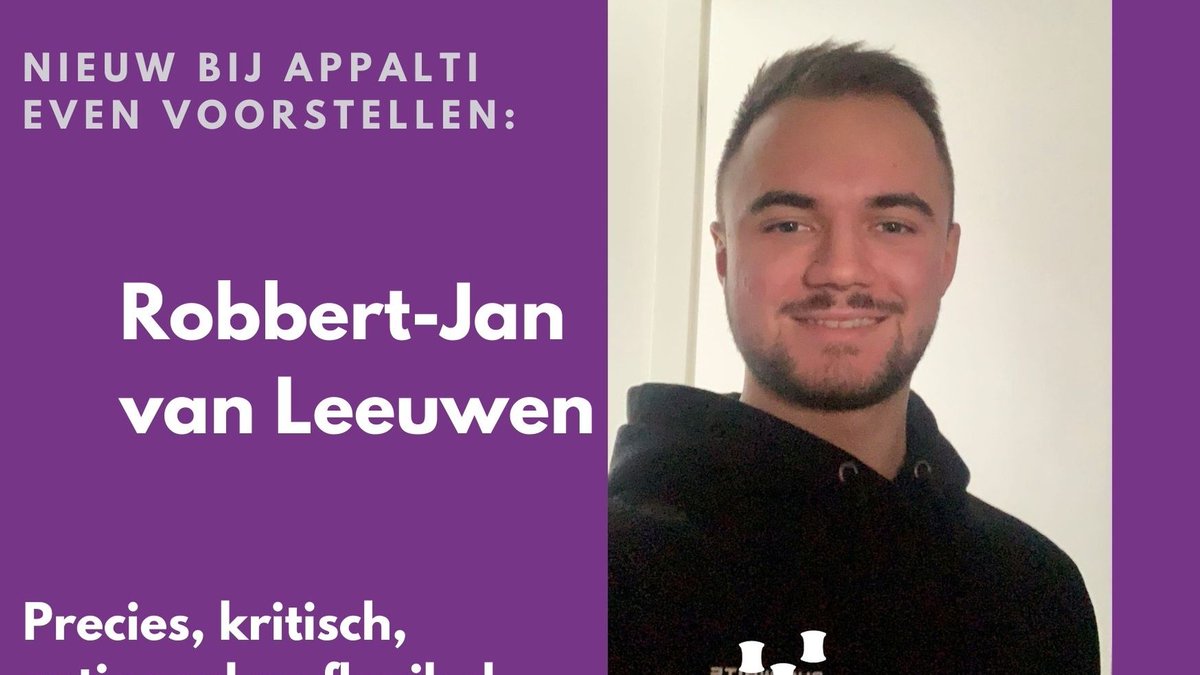 AppaltiBV's tweet photo. Nieuw in ons team! Robbert-Jan is gestart als binnendienst medewerker. Hij zit momenteel in zijn 3e jaar Technische bedrijfskunde aan Avans Hogeschool. Robbert-Jan heeft een grote interesse in de commerciële wereld en ziet zichzelf graag doorgroeien bij Appalti. Welkom! https://t.co/tzyQSLbuDN
