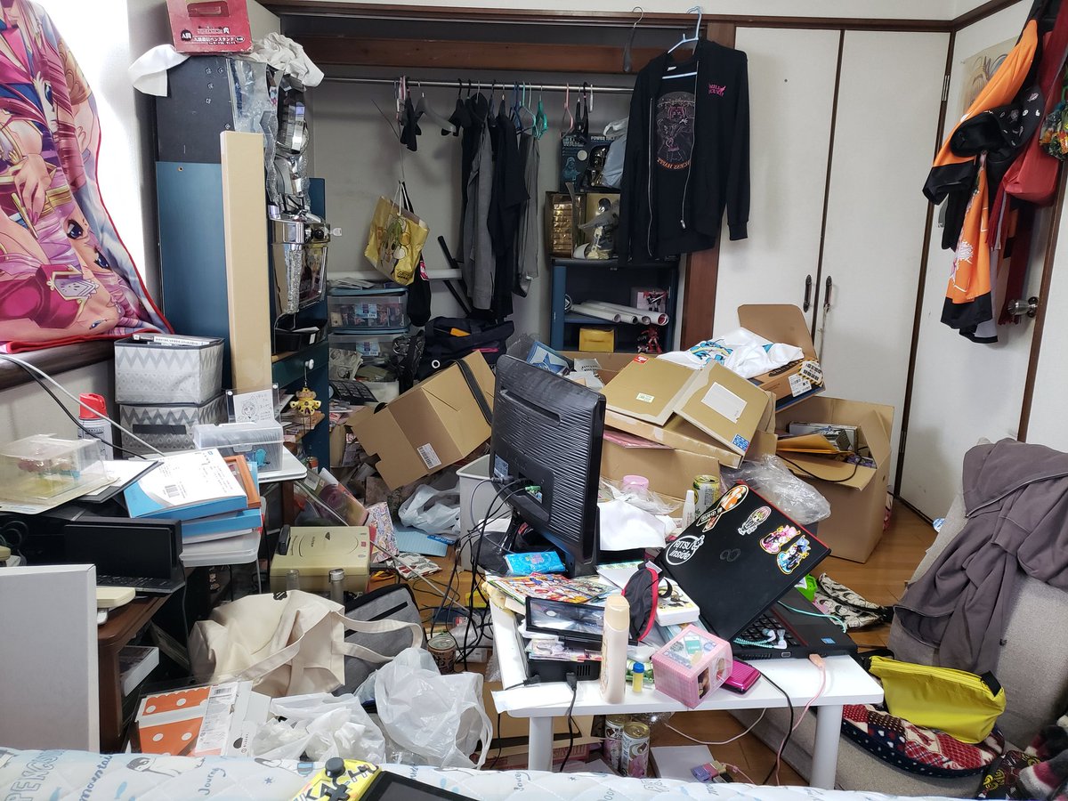 ハッシュタグ 我こそ汚部屋 で自慢のお部屋画像が大量投稿 ゴミが捨てられない部屋とモノが多すぎ部屋の二極化など興味深い結果に 3ページ目 Togetter