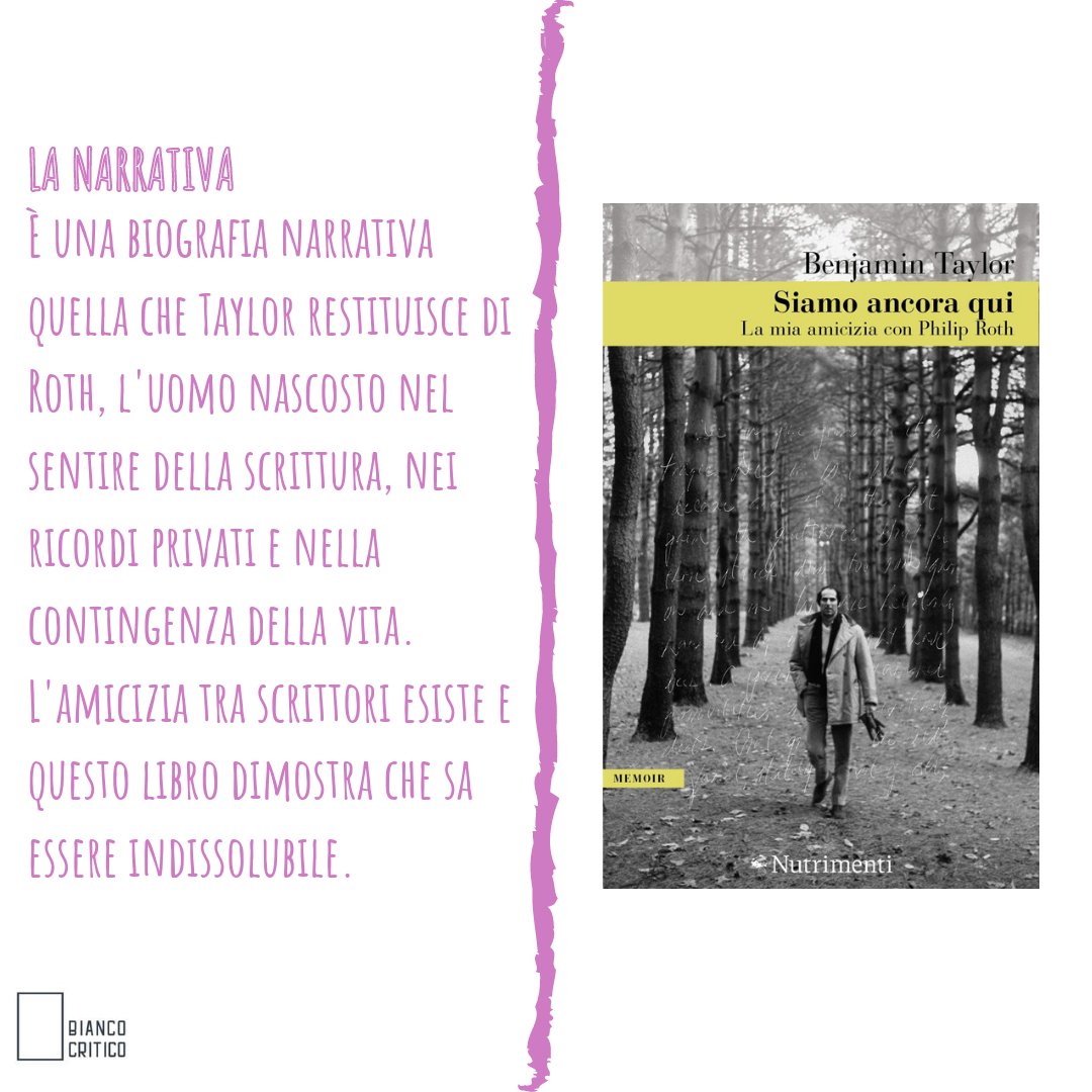 BiancoCritico's tweet photo. ☄️ #PhilipRoth vive

Nelle parole dell'amico #BenjaminTaylor riecheggia quella potenza della narrazione che non si esaurisce, che plana sulle nostre vite disperate accendendole.
La letteratura rende eterni, anche quando non si vorrebbe.

@Nutrimenti https://t.co/O9u5NeHO9h