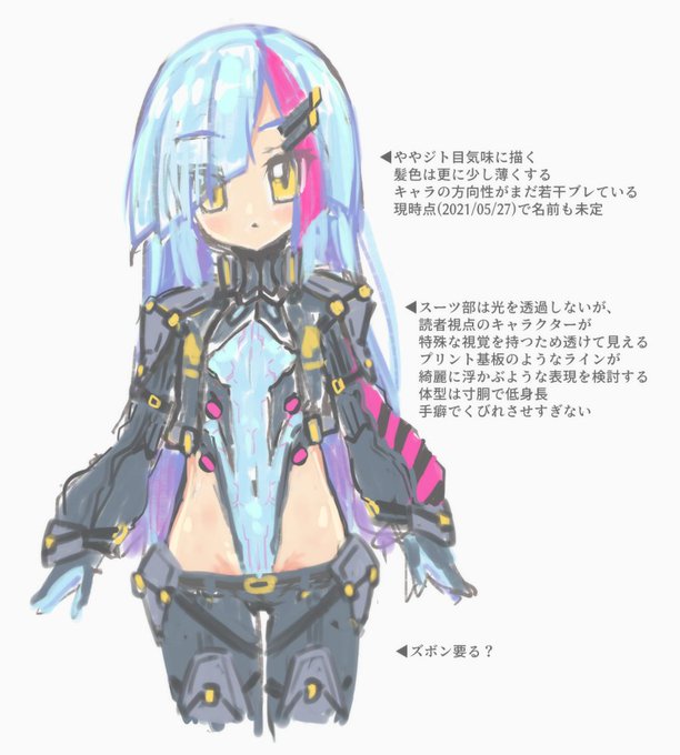 キャラクターを創作してるとこ
今夜の絵チャットで細部や設定を考えます 