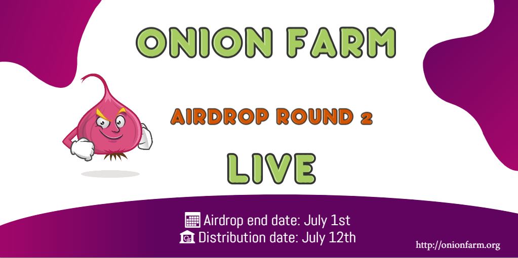 𝗔𝗜𝗥𝗗𝗥𝗢𝗣 𝗟𝗜𝗩𝗘 !!  ROUND 2

🔘Per Percipient Get Up to 200 $ONF ~ ( 4$ )
🔘Per Refer Get Up to 100 $ONF ~ ( 2$ )

◾️ t.me/onionfarmairdr…

NOTE : You must have at least 3 referrals to claim the airdrop . Cheating will be banned

#onionfarm #ONF #Airdrop #BSC