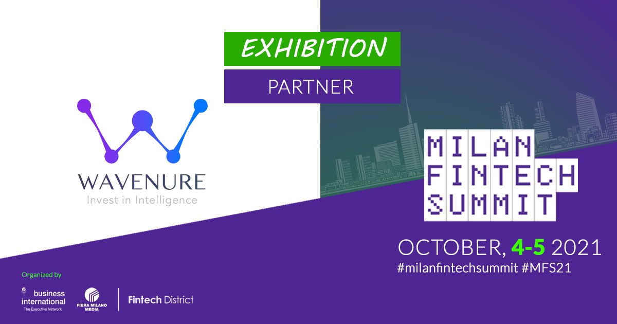In October there will be the second edition of the #MilanFintechSummit and we are building an event that will tell the story of a year of challenges for the sector but also of great opportunities.

Wavenure has chosen to join us, and you?

Find out more 👉 milanfintechsummit.com