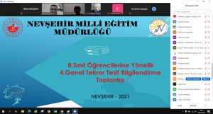 8. sınıf öğrencilerimizin LGS öncesinde eksiklerini görüp son tekrarlarını yapmaları için 28-29 Mayıs'ta yapılacak"Kazanım Kontrol Araştırması" için Müdürümüz Sn.Murat DEMİR ve Müdür Yardımcımız Sn.Murat SALTIK'ın başkanlığında okul müdürlerimize sınavla ilgili toplantı yapıldı.