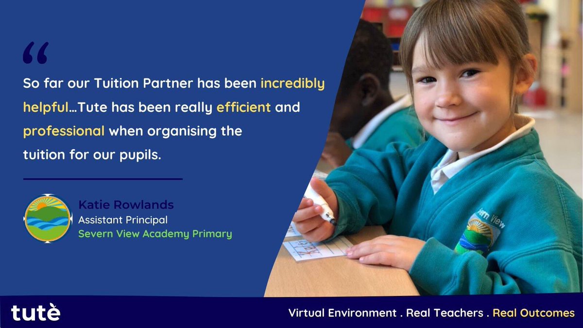 Tute Education (@tuteeducation) on Twitter photo As a <a href="/NTProgramme/">National Tutoring Programme</a> Tuition Partner, Tute has been able to support schools such as <a href="/ViewSevern/">Severn View Primary Academy</a> to help minimise the disruption to student's learning caused by school closures. ๐ซ๐งโ๐ซ
Learn more about Tute's partnership with Severn View Academy Primary โก๏ธ tute.com/ntp-school-stoโฆ As a <a href="/NTProgramme/">National Tutoring Programme</a> Tuition Partner, Tute has been able to support schools such as <a href="/ViewSevern/">Severn View Primary Academy</a> to help minimise the disruption to student's learning caused by school closures. ๐ซ๐งโ๐ซ
Learn more about Tute's partnership with Severn View Academy Primary โก๏ธ tute.com/ntp-school-stoโฆ