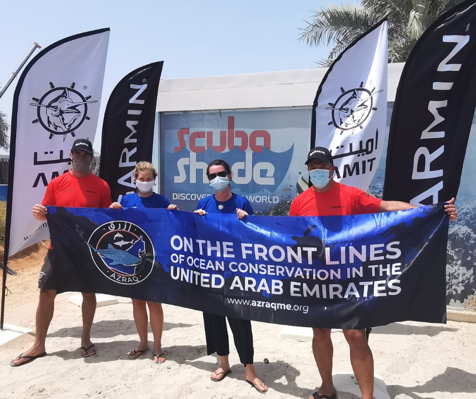 Here's to a successful ocean clean-up sponsored by <a href="/amit/">Amit Jotwani</a>.intl and @garminae last Monday on Moon Island! 🤿 

The team worked together to keep our oceans clean, removing bags full of marine debris 🙌🏻

A great job everyone! 👏🏻

For the Oceans 🌊

#azraqme