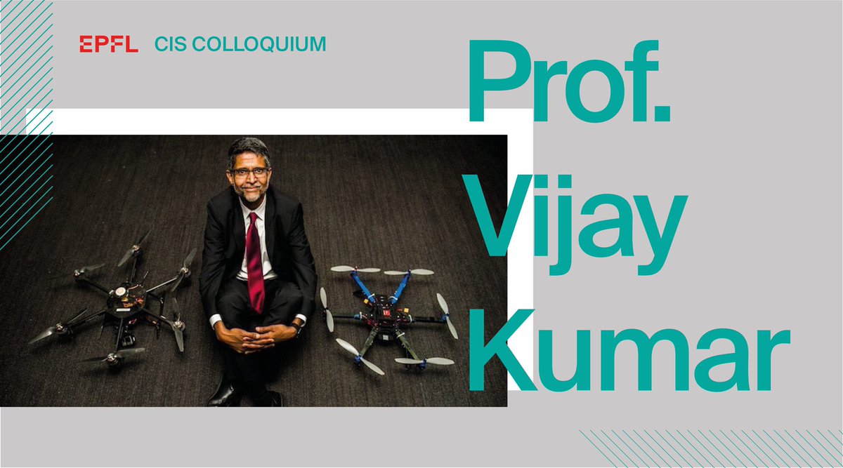 CIS_EPFL's tweet image. 🗓Mark your calendar! June 7 | 4 pm
We look forward to hosting Prof. Vijay Kumar (@vijay_r_kumar), Dean of @PennEngineers at our next #CISColloquia!

Registration: go.epfl.ch/kumar

#Swarms #FlyingRobots @EPFLevents @Penn