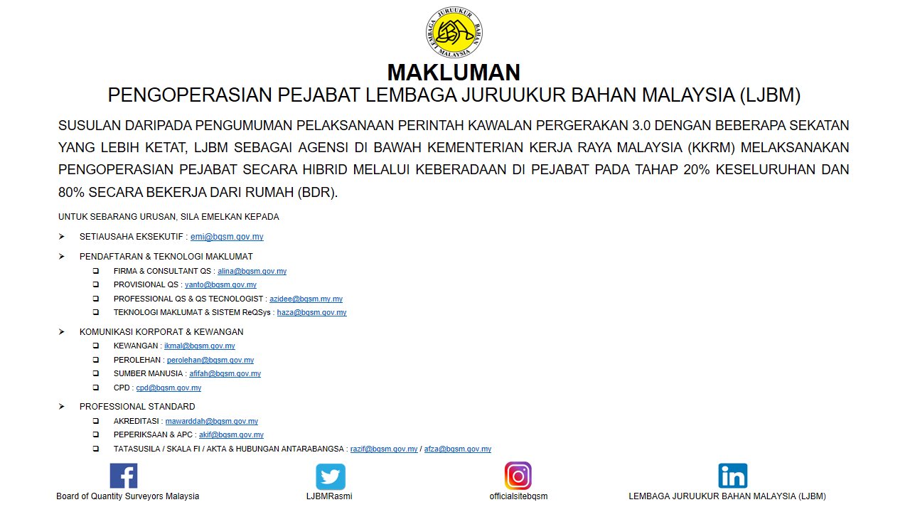 LEMBAGA JURUUKUR BAHAN MALAYSIA (@LJBMRasmi) / Twitter