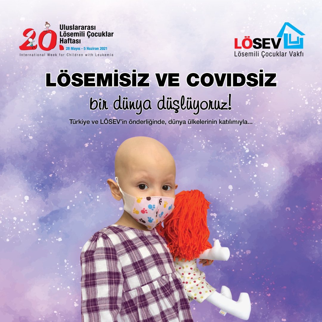 iuclosev's tweet photo. 🌼20. #Uluslararas��LösemiliÇocuklarHaftası 'nda; Lösemisiz ve COVID'siz bir dünya düşlüyoruz 🍀
#IWCL 
@losev1998 @losev_en 
@ustunezer @hulya_unver https://t.co/1zr0s7nT1O
