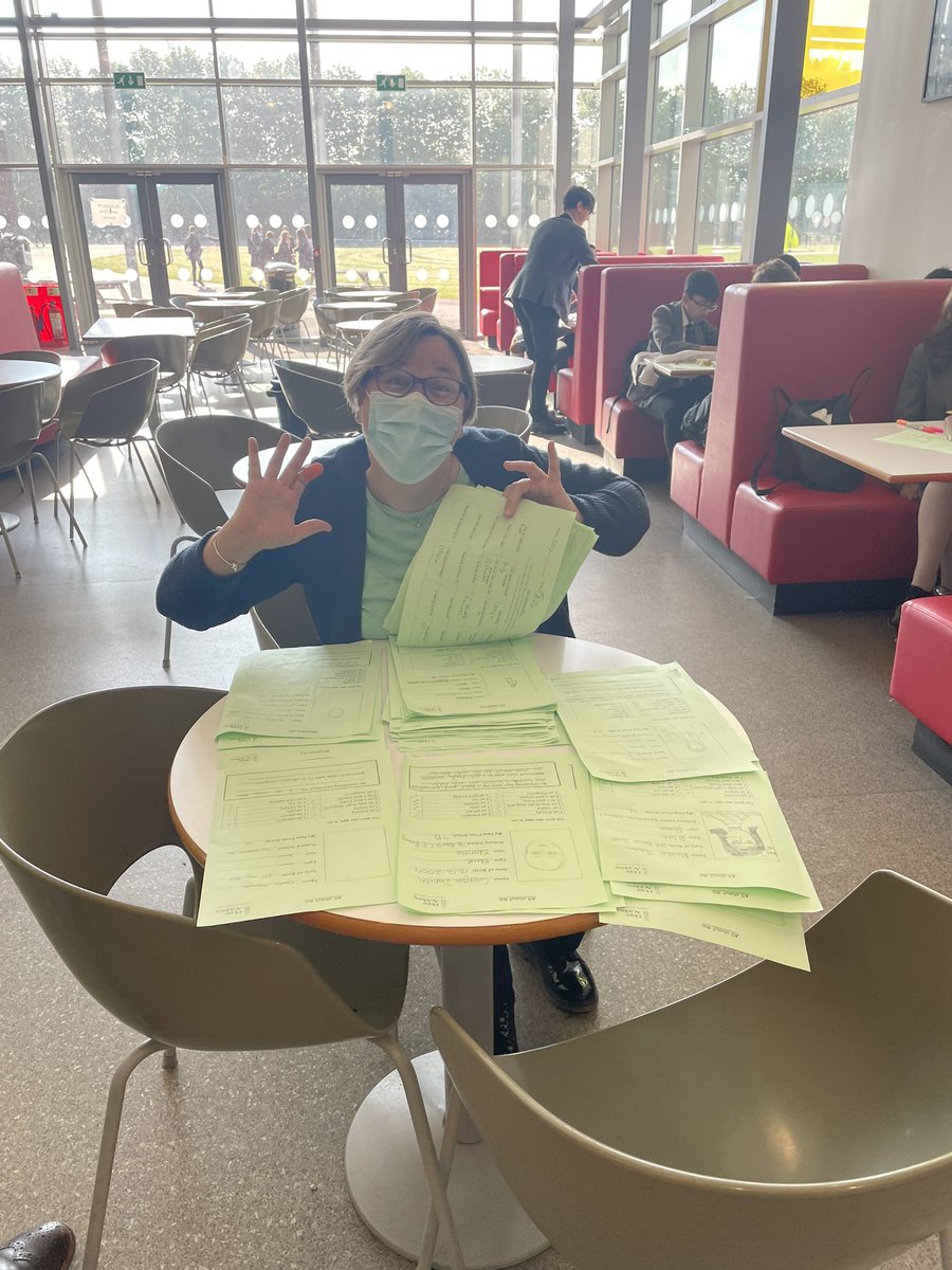 Hopeclassof2021's tweet photo. Miss Brown handing out the the ‘All about me’ sheets completed in year 7! https://t.co/G7vCO3DFST