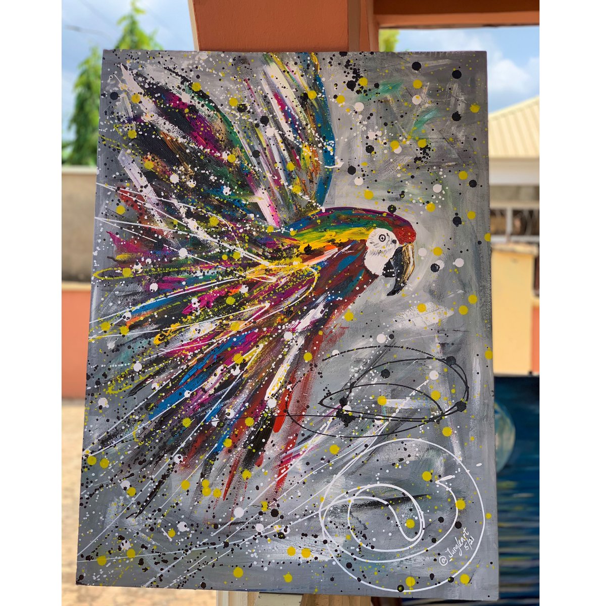 _jungleart's tweet photo. Kindly RT my hustle 👍🏾
My buyer might be on ur TL
Painting for sale‼️
Medium: Acrylic on canvas 
Size: 30x40 inches 

#ChildrensDay #OleOut #thursdayvibes #tammy first lady Remi tinubu NAKUPENDA TACHA MERCY EKE MERCENARIES Chelsea Man U Thug La liga Bashir Nigerian  Terri Emery https://t.co/t0cvOZjBbH