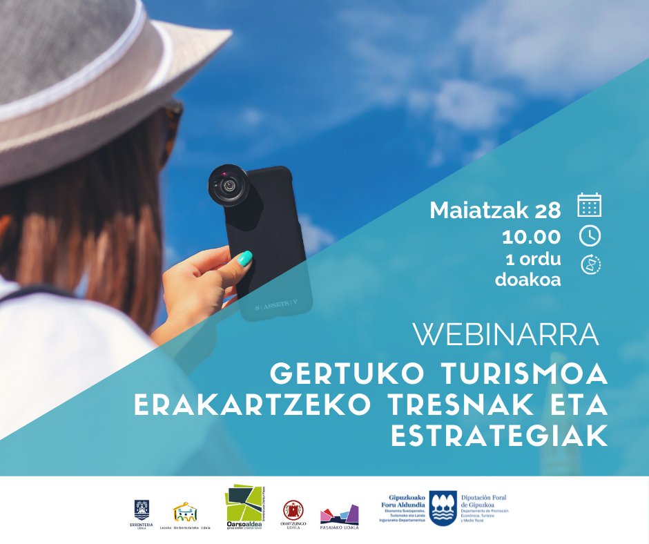 Bihar, gertuko turismoa erakartzen ikasteko saioa | Una charla online para atraer el turismo de proximidad diariovasco.com/oarsoaldea/pas…