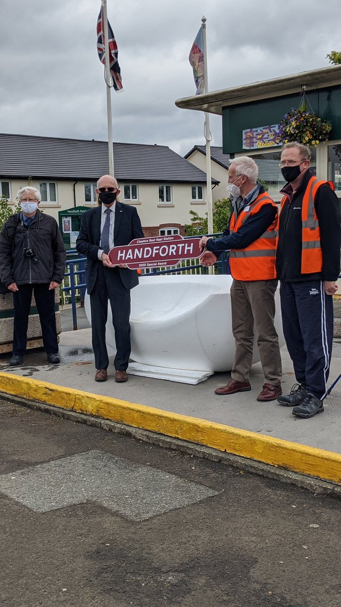 Thank you <a href="/HandforthStatio/">Friends of Handforth Station</a> for inviting <a href="/HandforthGrange/">Handforth Grange</a> down to see our amazing Global art and the wonderful Avoseat in situ. We look forward to more joint projects in the future. A big congratulations for your award too!