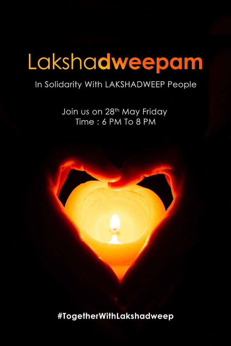 thehermitcoffee's tweet photo. Light a fire of resistance to mark our protest against the draconian laws thrust upon Lakshadweep.

Let's stand in solidarity with the people of Lakshadweep ✊️

#TogetherWithLakshadweep
#Lakshadweepam https://t.co/s0KhcqIE1D