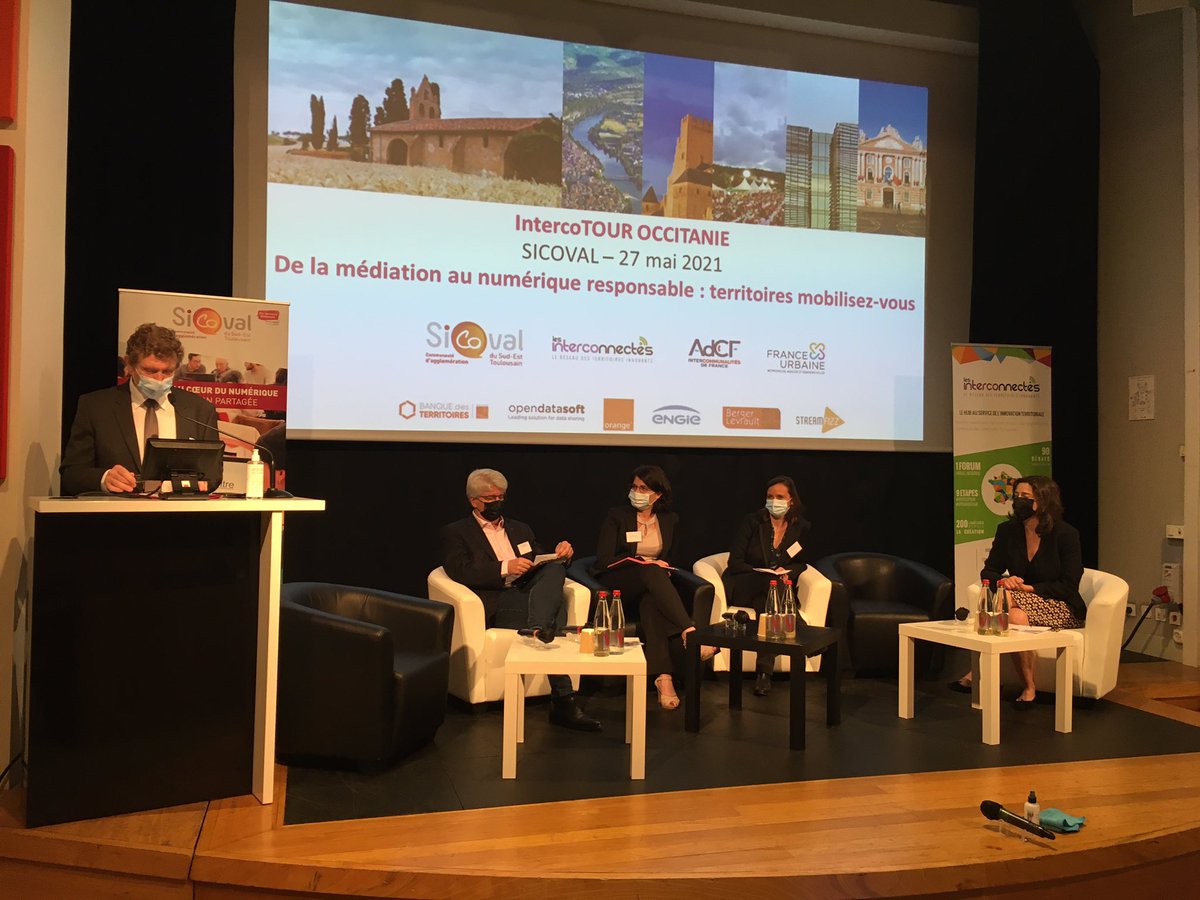 🚀 Lancement #IntercoTOUR #Occitanie 2021 <a href="/DiagoraCongres/">Diagora</a> avec <a href="/JacquesOberti/">Jacques Oberti</a> 
➡️ Rencontre régionale des territoires innovants <a href="/sicoval31/">Sicoval</a> avec les <a href="/INTERCOnnectes/">Les INTERCOnnectés</a> 
Échanges consacrés à la transformation #numérique des #CollTerr