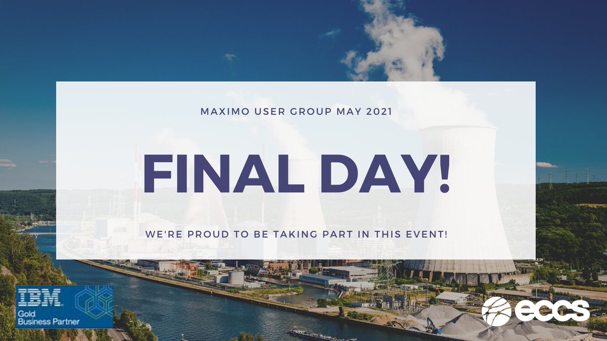 ECCS_Ltd's tweet photo. Today is the final day of the Maximo User Group Conference!

#IBMMaximo #Maximo #IBMPartner #MaximoUserGroup https://t.co/E2l5TA5YCu