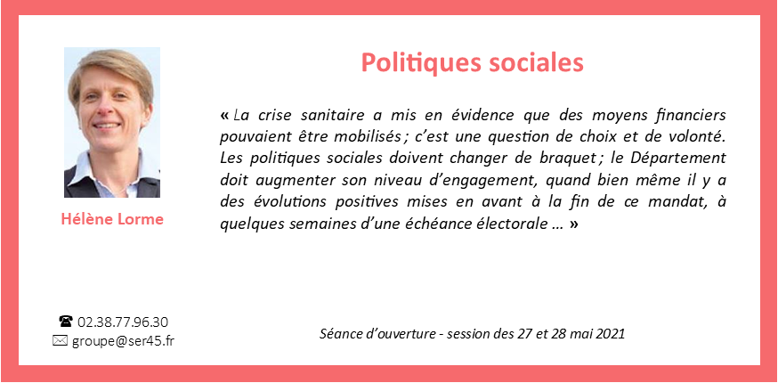 groupeser45's tweet photo. En séance d'ouverture de la dernière session du mandat, @HeleneLorme est revenue sur la priorité des élus du groupe SER : les politiques sociales. #sessionloiret https://t.co/OGAIxHxzhk